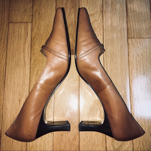 Bandolino Square Toe Heel in Camel 8.5M - Picture 6 of 8